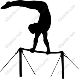 Gymnast on Pommel Horse