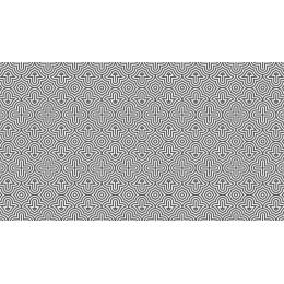 Intricate Black and White Geometric Pattern