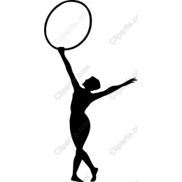 Graceful Dancer with Hoop