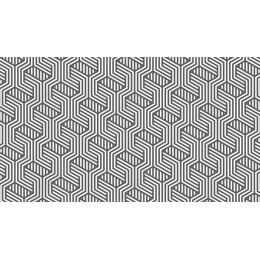Geometric Hexagonal Line Art Pattern