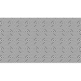 Zigzag Geometric Pattern - Black and White