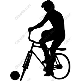 Dynamic Cyclist with Soccer Ball