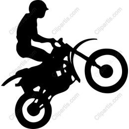 Motocross Rider Wheelie