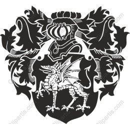 Mythical Dragon Heraldic