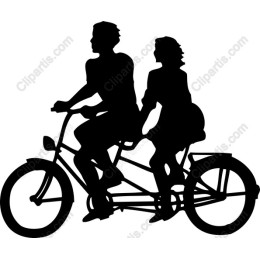 Adventurous Duo on a Tandem Bike