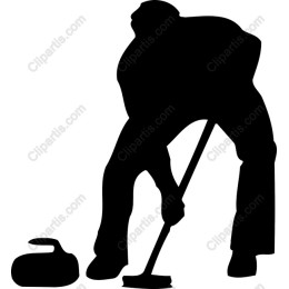 Dynamic Curling Athlete