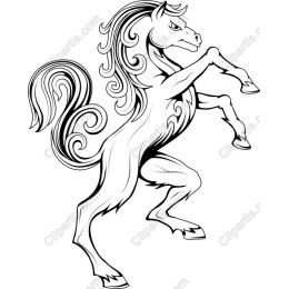 Majestic Horse Line Art