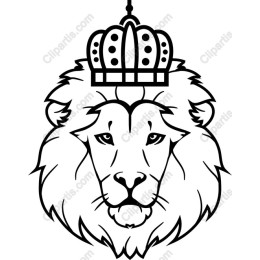 Majestic Crown-Wearing Lion