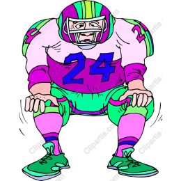 Vibrant Football Player