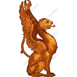 Majestic Winged Lion