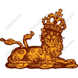 Majestic Crowned Lion