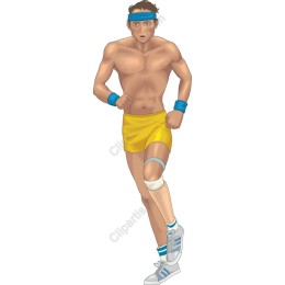 Dynamic Male Runner