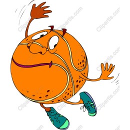 Playful Cartoon Basketball Character