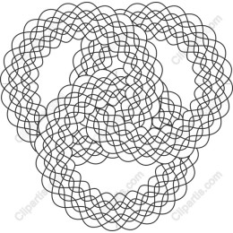 Intricate Heart-Shaped Geometric