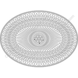 Elegant Oval Mandala