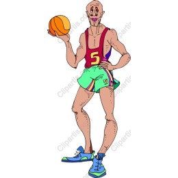 Whimsical Basketball Player