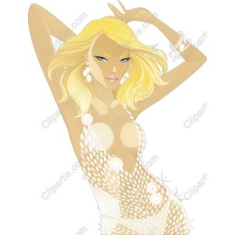 Glamorous Blonde Model