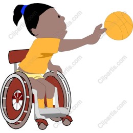 Dynamic Wheelchair Basketball Star
