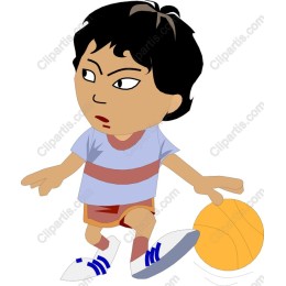 Vibrant Young Basketball Player