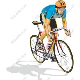 Vibrant Cyclist