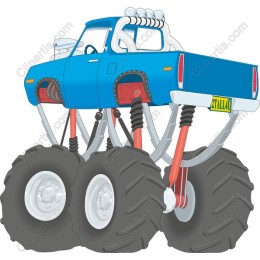 Blue Monster Truck
