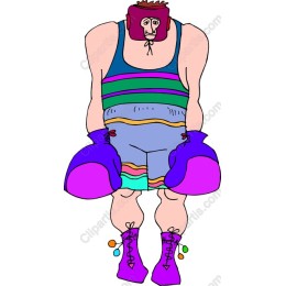 Colorful Cartoon Boxer