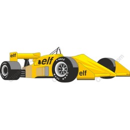 Classic Yellow Racing Car