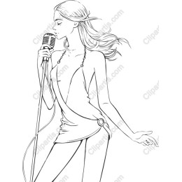 Elegant Singing Diva
