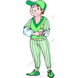 Cheerful Baseball Player
