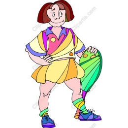 Colorful Athletic Character