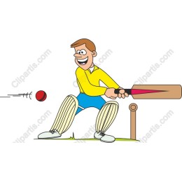 Cheerful Cricket Player