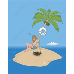 Tropical Island Fisherman