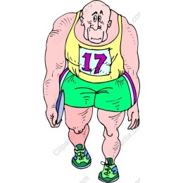 Cartoon Athlete Character