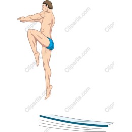 Dynamic Male Diver
