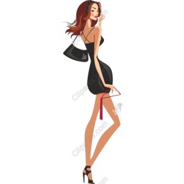 Elegant Fashion - Confident Woman with Handbag