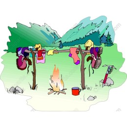 Camping Laundry Day