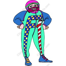Cheerful Colorful Character