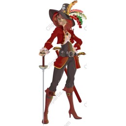 Fierce Pirate Woman