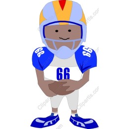Cheerful Youth Football Player