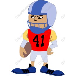 Cartoon Football Player
