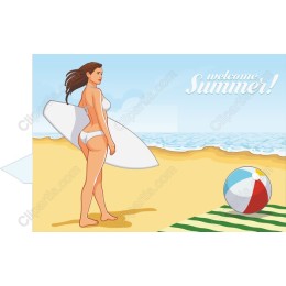 Summer Surfer Girl