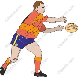 Dynamic Rugby Player