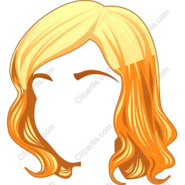 Wavy Golden Orange Hairstyle