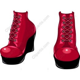 Red Elegance - High-Heeled Boots