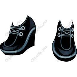 Black Wedge Shoes Pack