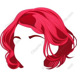 Vibrant Red Wavy Hair