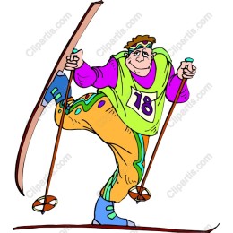 Cheerful Skier