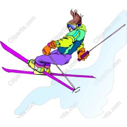 Vibrant Skier
