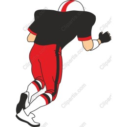 Dynamic American Football Player