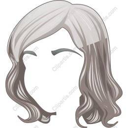 Silver Curvy Hairstyle